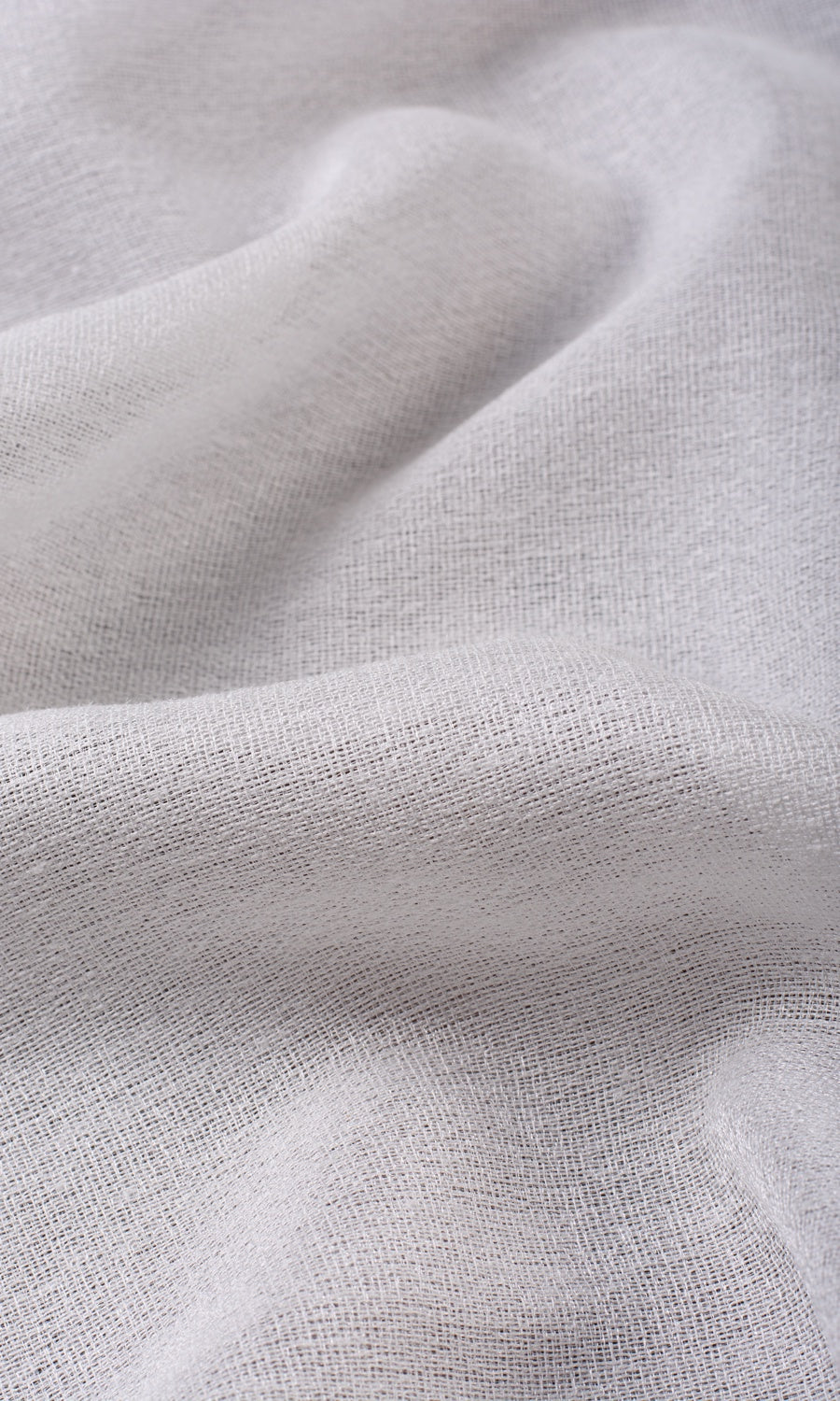 Plain Semi-Sheer Made-to-Measure Roman Blinds (Pearl White)
