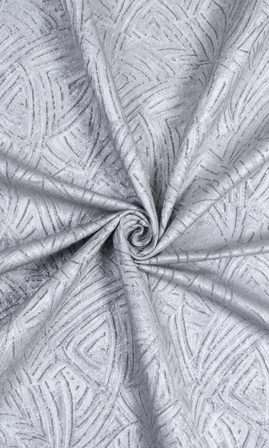 Self-Patterned Poly-Cotton Shades (Steel Grey)