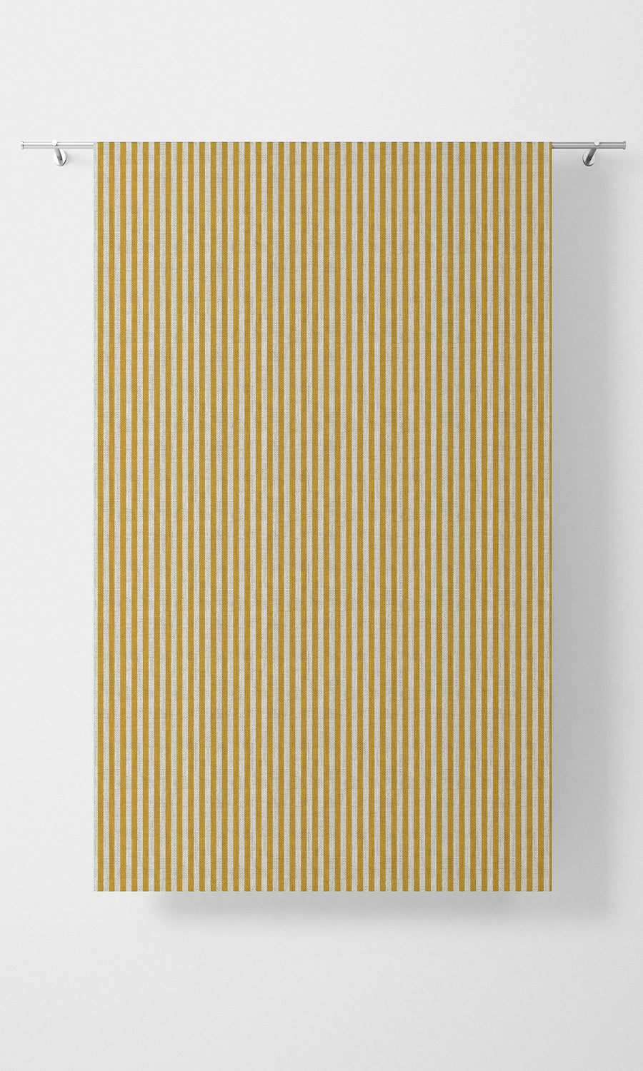 Modern Striped Flat, Plain, Fake, Faux, European Relaxed Roman Blinds (Deep Yellow/ White)
