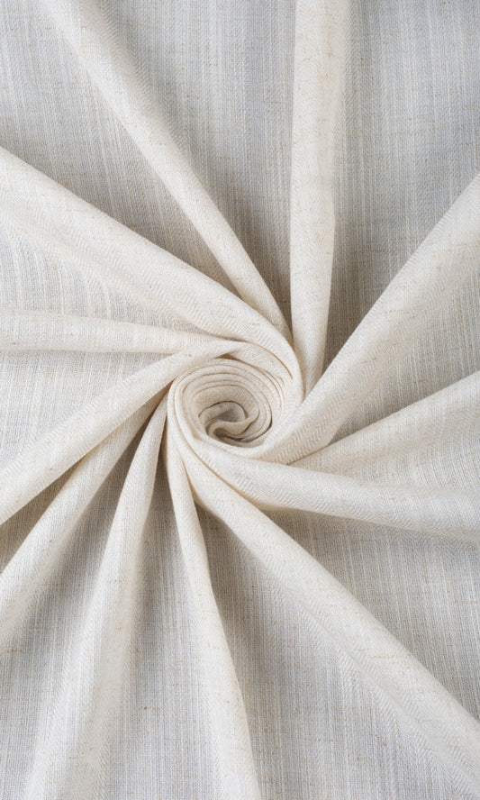 Semi-Sheer Linen Texture Shades (Cream)