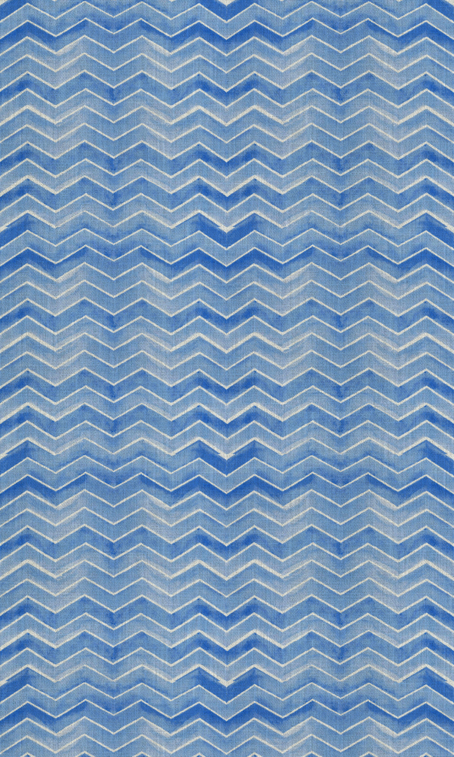 Chevron Print Shades (Eggshell White/ Blue) Extra Long Short Wide