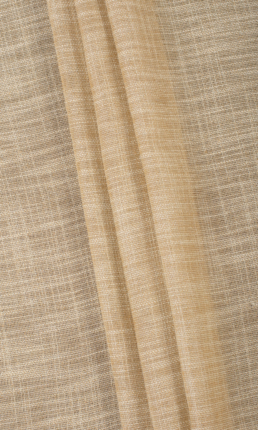 Textured Sheer Flat, Plain, Fake, Faux, European Relaxed Roman Blinds (Mustard Beige)