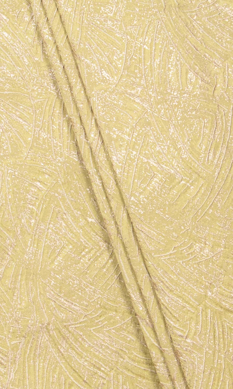 Textured Home Décor Fabric By the Metre (Chartreuse Yellow/ White)