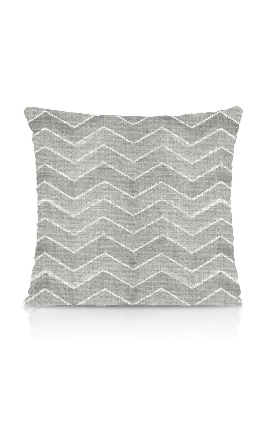 Chevron Print Home Textile Fabric Material By the Metre (Eggshell White/ Grey)