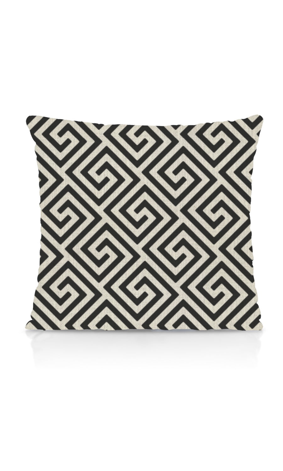 Print Home Textile Fabric Material By the Metre (Black/ Ivory)