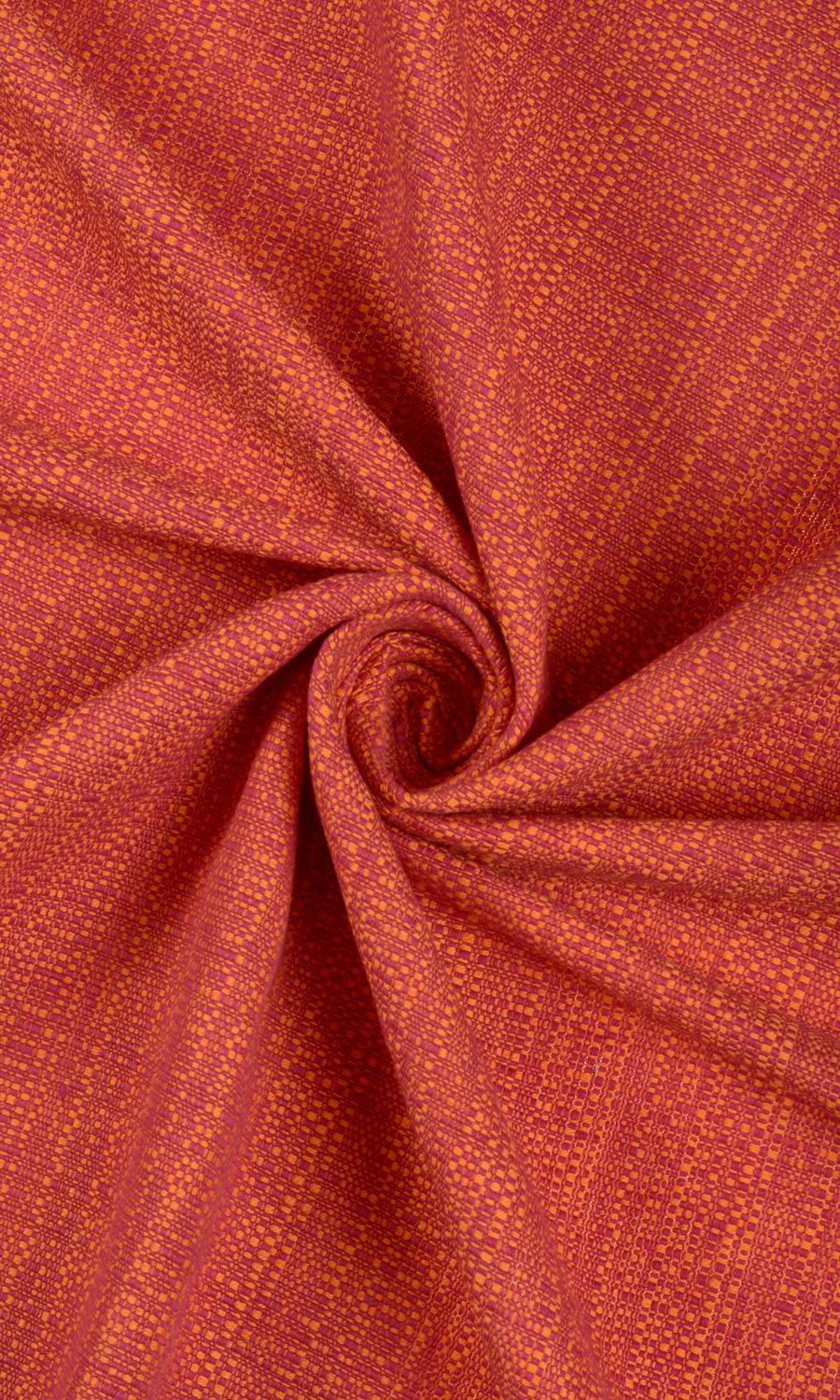 Cotton Flat, Plain, Fake, Faux, European Relaxed Roman Blinds (Orange Red)