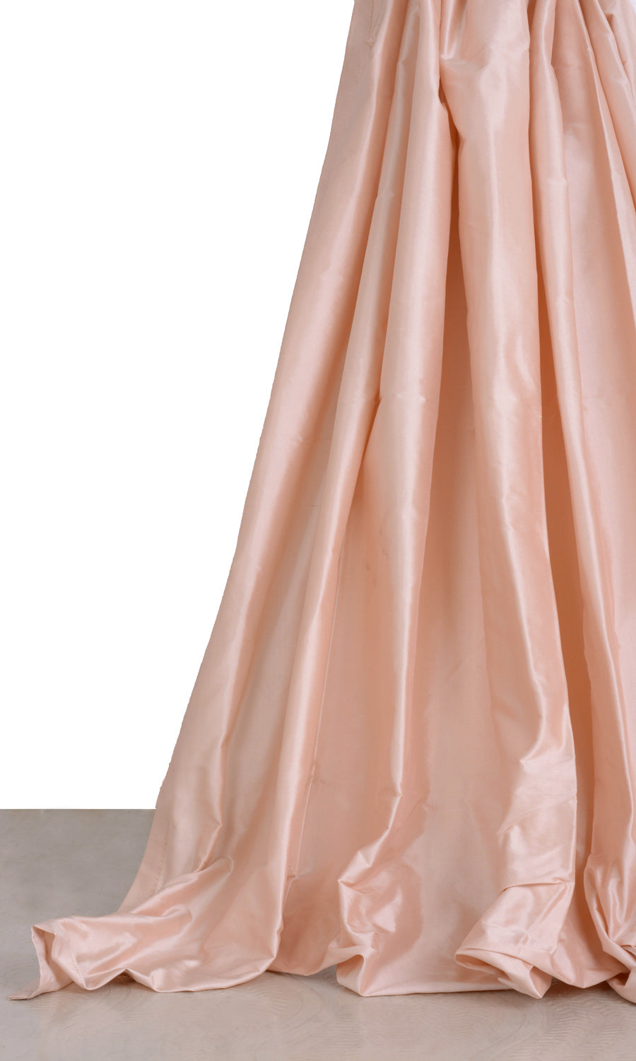 Shantung Silk Roman Shades (Blush Pink/ Peach) for Living, Bedroom, Kitchen, Bathroom