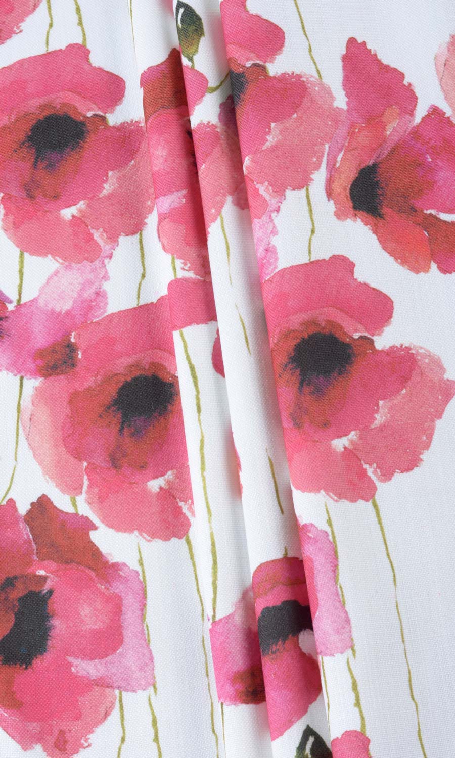 Water Lilies Floral Free Fabric Material Sample (Pink)