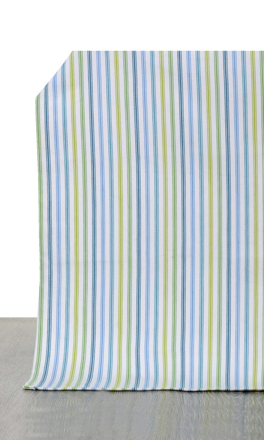 Cotton Home Décor Fabric By the Metre (Blue/ Green/ Yellow)