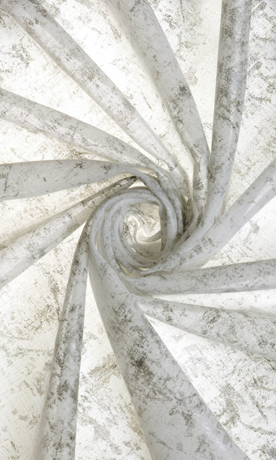 Sheer Free Fabric Material Sample (White/ Metallic Silver/ Grey)