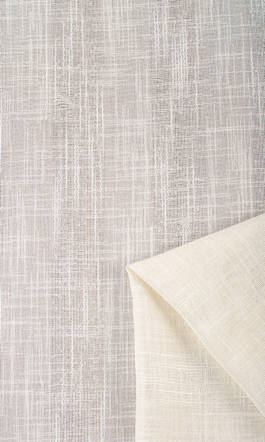 Textured Stripe Sheer Made-to-Measure Roman Blinds (Almond Cream)