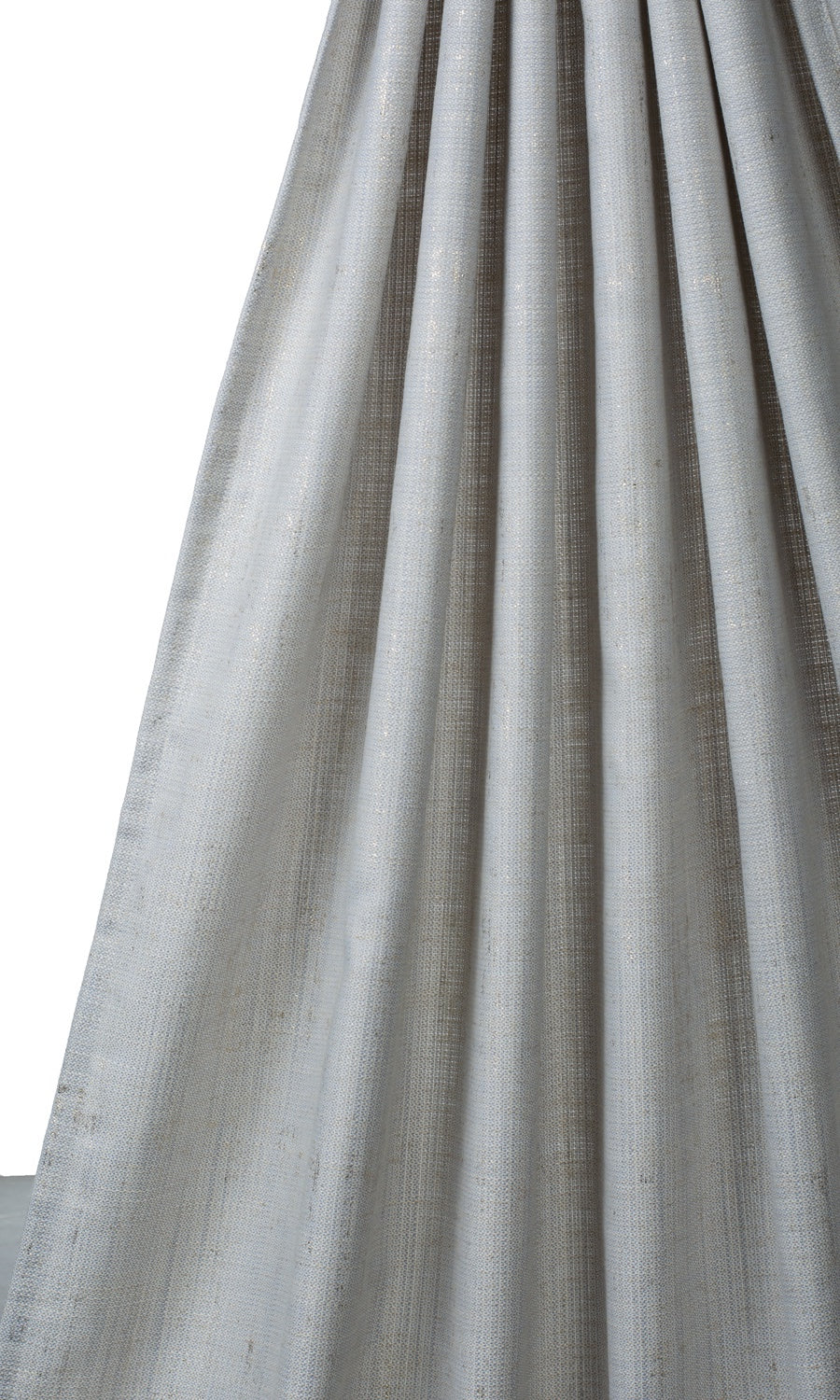 Metallic Accents Linen Blend Home Textile Fabric Material By the Metre (Gray-Blue)