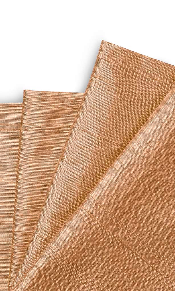 Pure Silk Roman Shades (Peach Brown) for Living, Bedroom, Kitchen, Bathroom