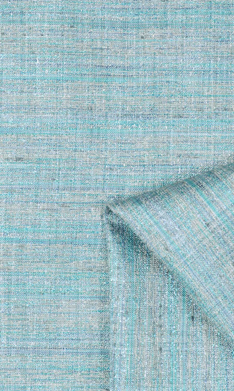 Textured Home Textile Fabric Material By the Metre (Turquoise Blue)