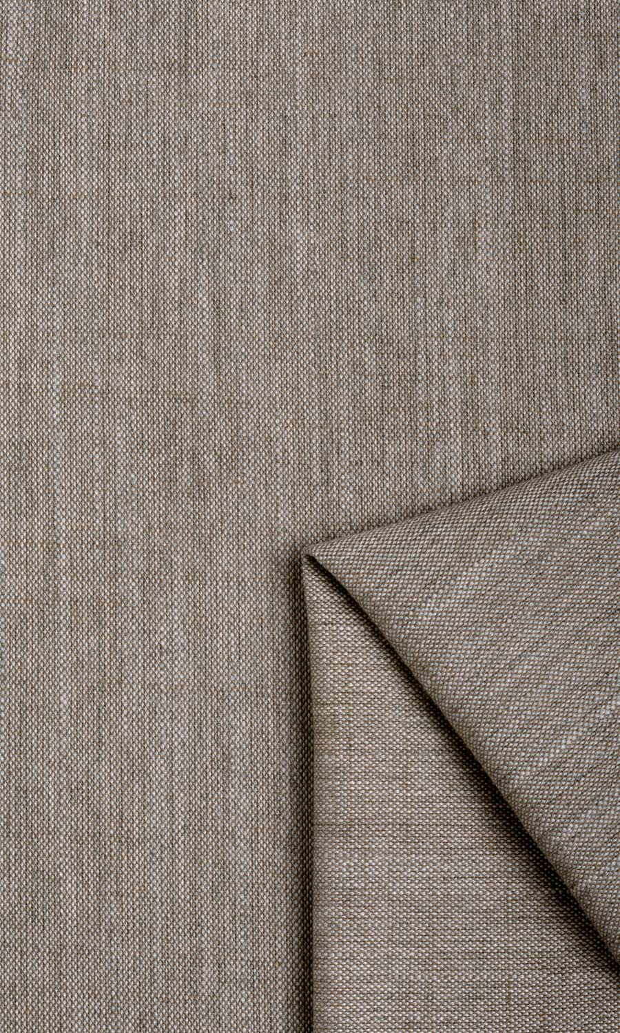 Plain Linen Texture Fabric Material By the Metre (Taupe/ Brown)
