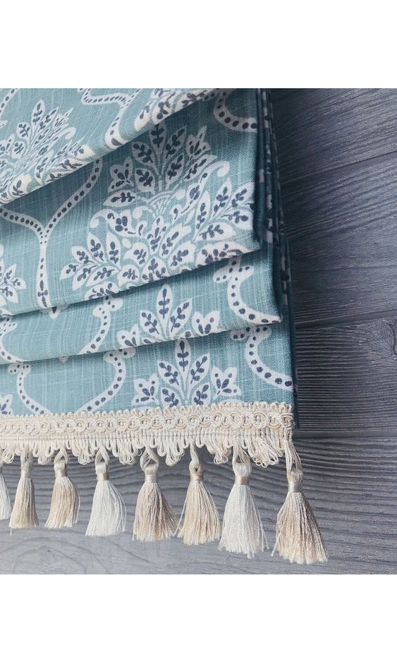 Roman blinds tassels and trimmings