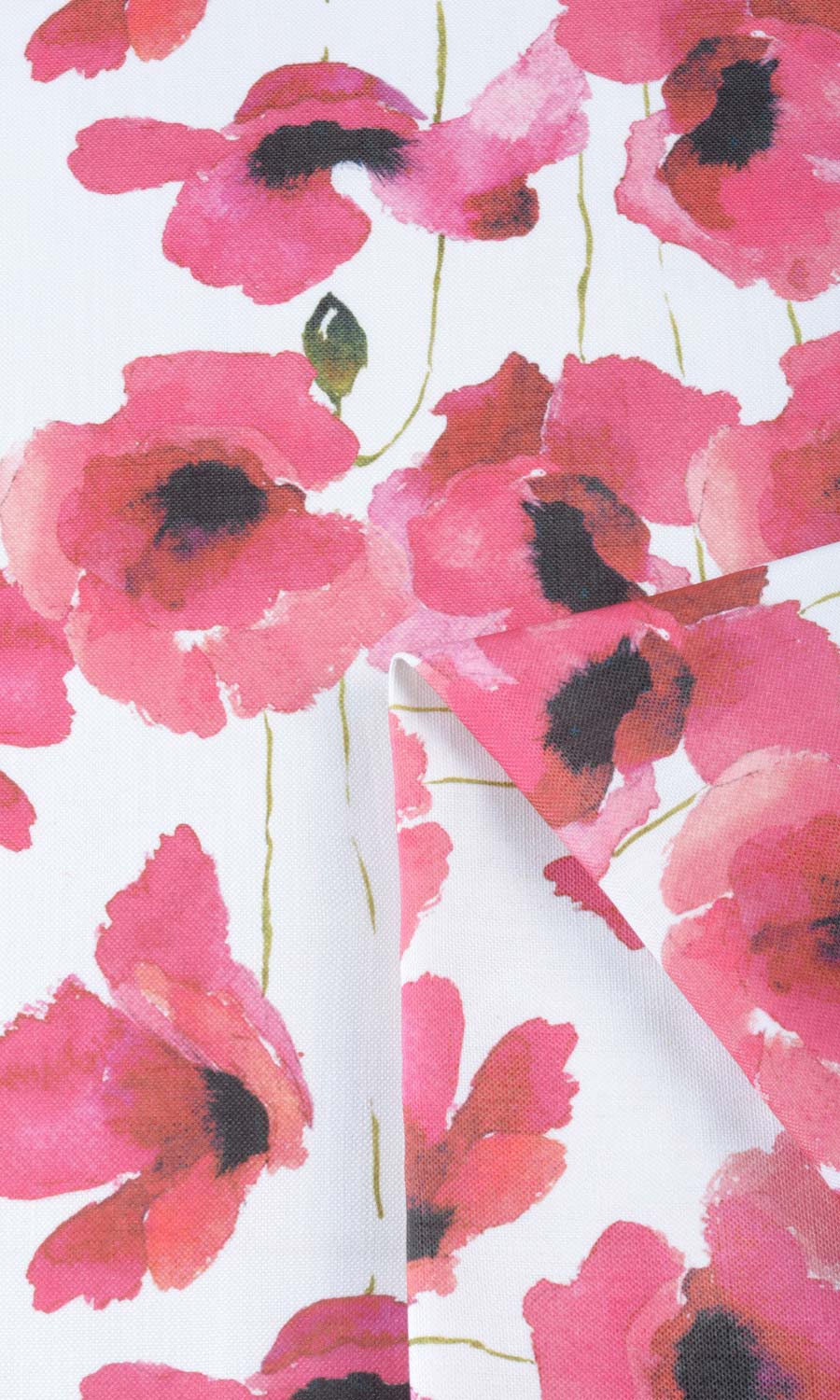 Water Lilies Floral Flat, Plain, Fake, Faux, European Relaxed Roman Blinds (Pink)