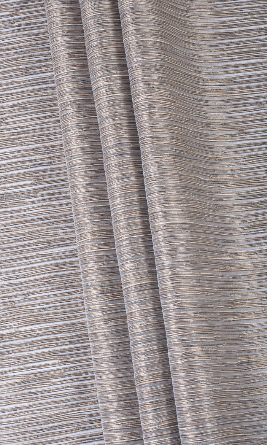 Striped Sheer Roman Blinds & Window Shades (Mocha Brown)