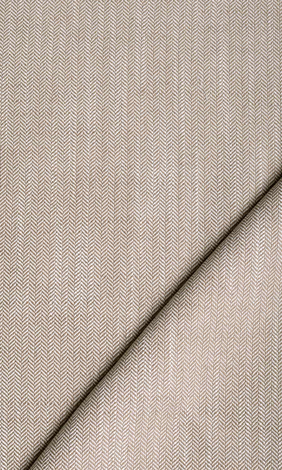 Herringbone Textured Flat, Plain, Fake, Faux, European Relaxed Roman Blinds (Cedar Brown)