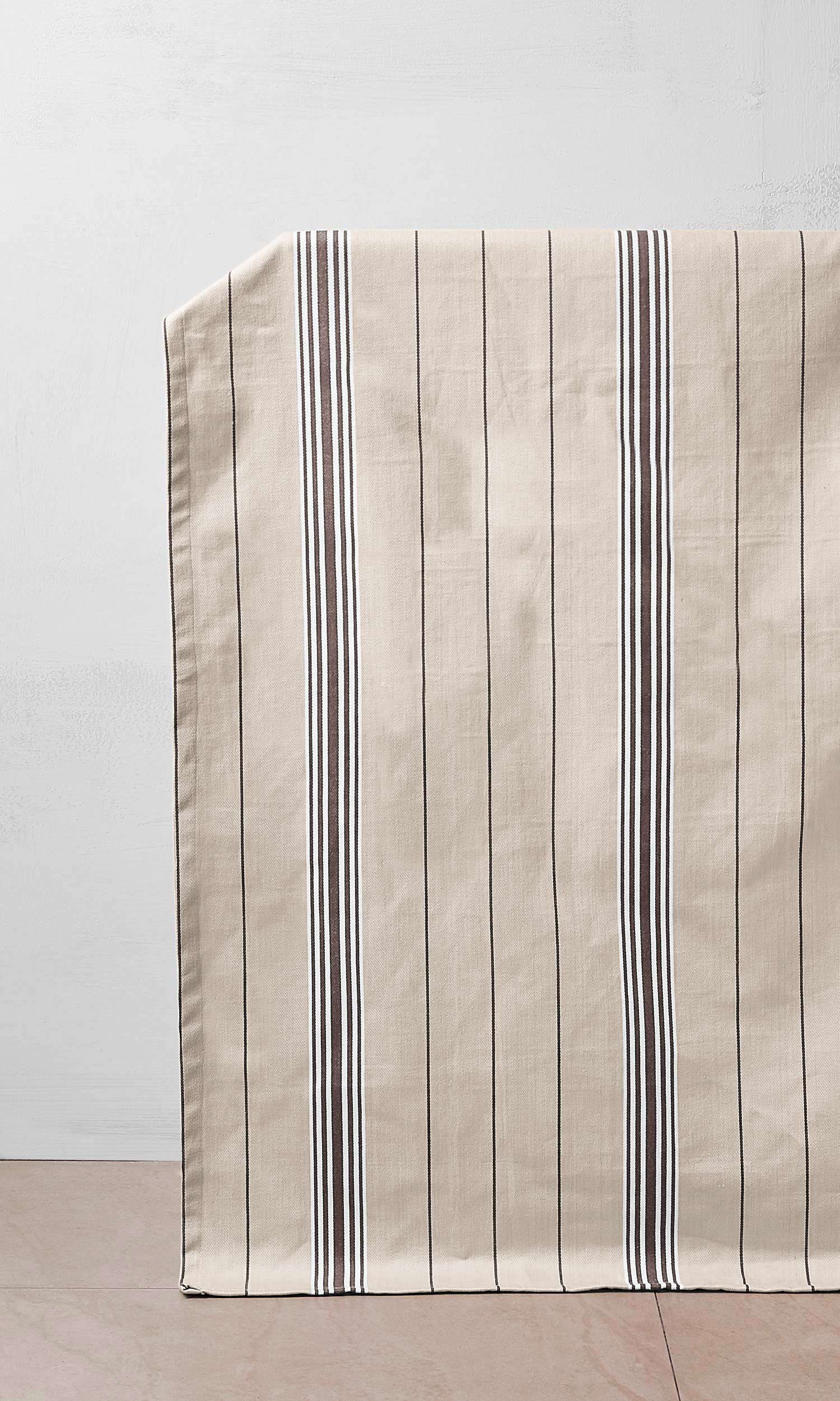 Cotton Roman Blinds (Brown/ Beige) for Living, Bedroom, Kitchen, Bathroom