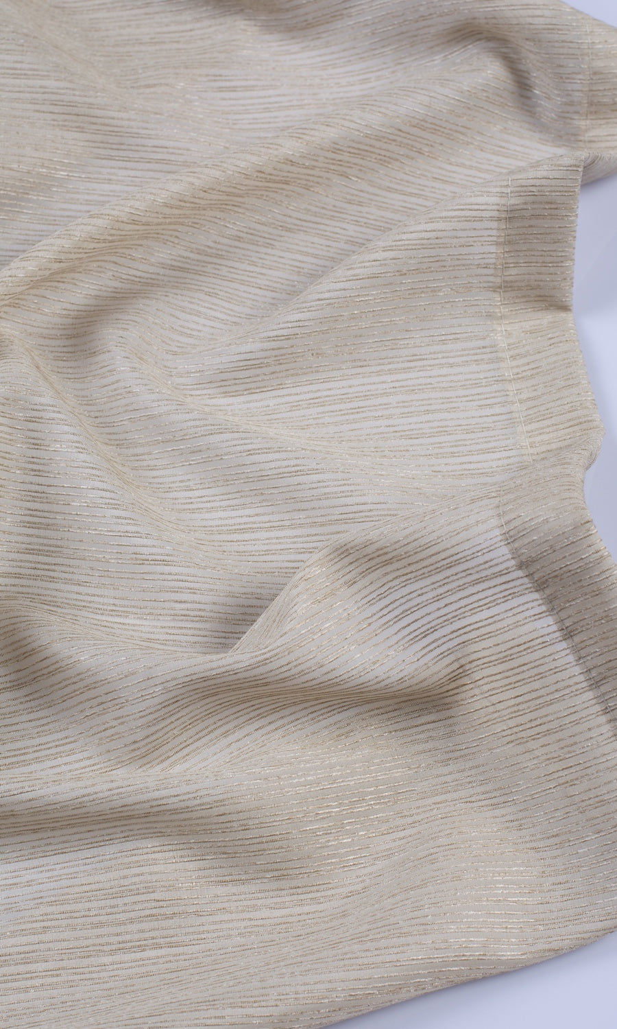 Striped Sheer Made-to-Measure Roman Blinds (Sand Beige)