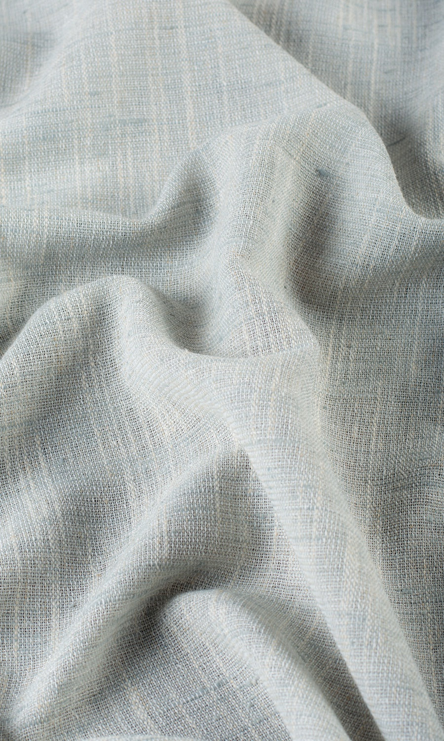 Semi-Sheer Linen Texture Roman Blinds & Window Shades (Aqua Blue)