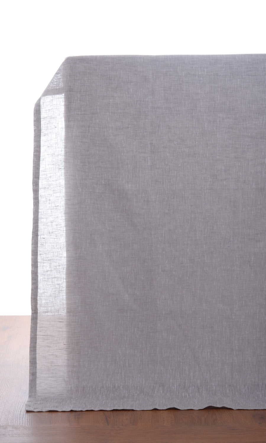 Sheer Fabric By the Metre for Roman Blinds & Shades (Black/ Grey)