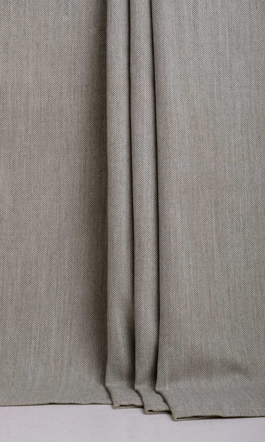 Herringbone Textured Fabric Sample for Roman Blinds & Shades (Deep Gray)