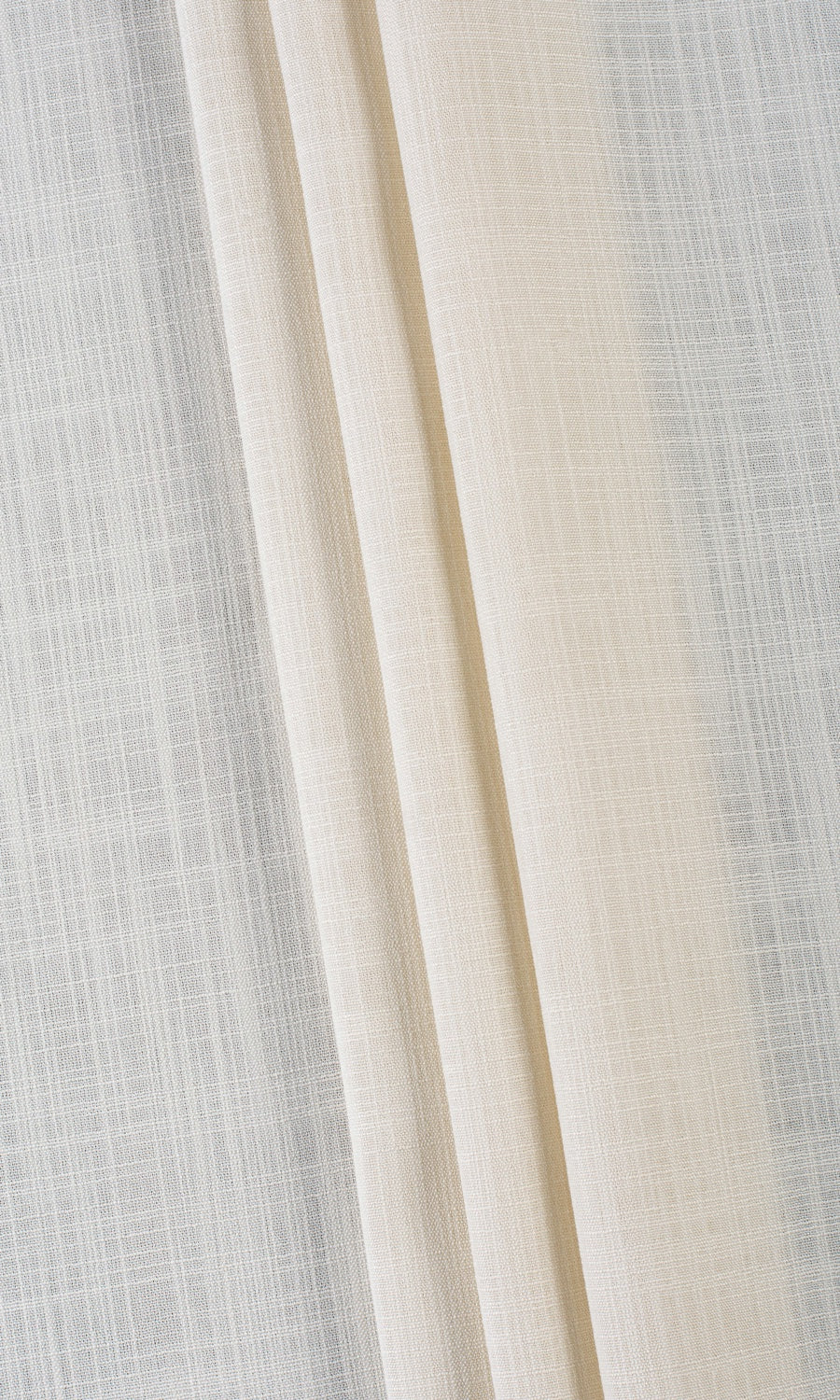 Semi-Sheer Flat, Plain, Fake, Faux, European Relaxed Roman Blinds (Warm Ivory/ Pale Beige)
