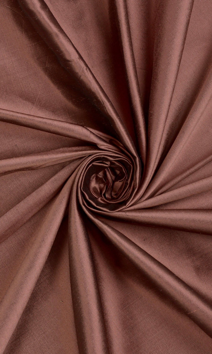 Shantung Silk Home Décor Fabric Sample (Cognac Red/ Brown)