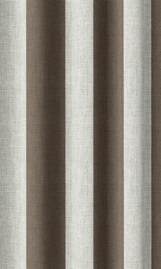 Geometric Print Home Décor Fabric By the Metre (Brown/ White)