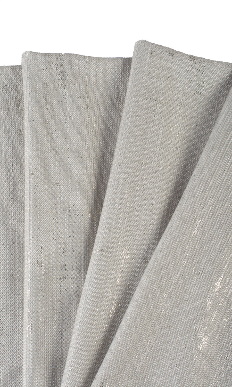 Metallic Accented Flat, Plain, Fake, Faux, European Relaxed Roman Blinds (Taupe Gray-Brown)
