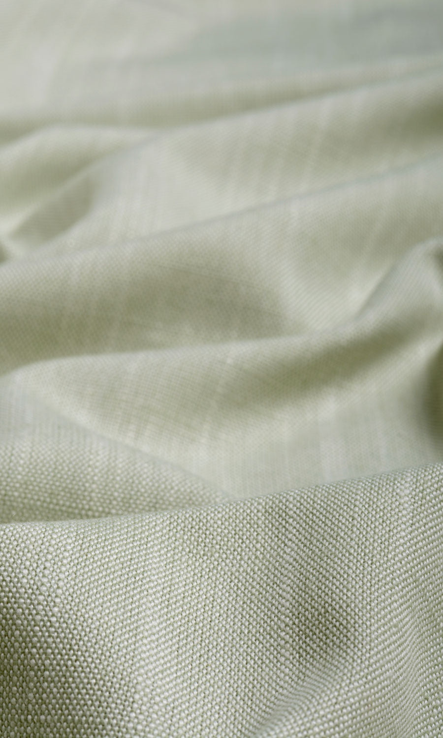 Plain Linen Texture Flat, Plain, Fake, Faux, European Relaxed Roman Blinds (Mint Green)