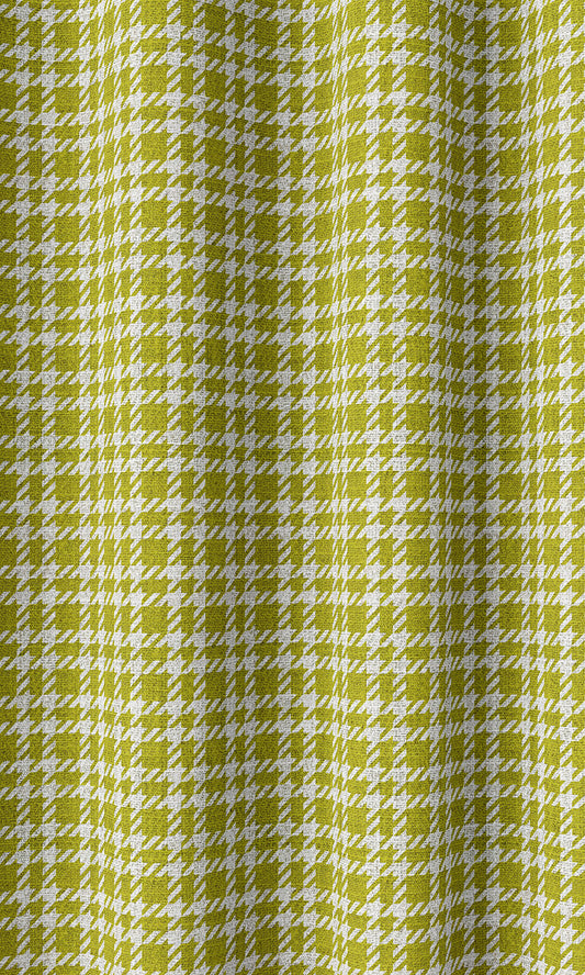 Check Patterned Home Décor Fabric Sample (Apple Green)