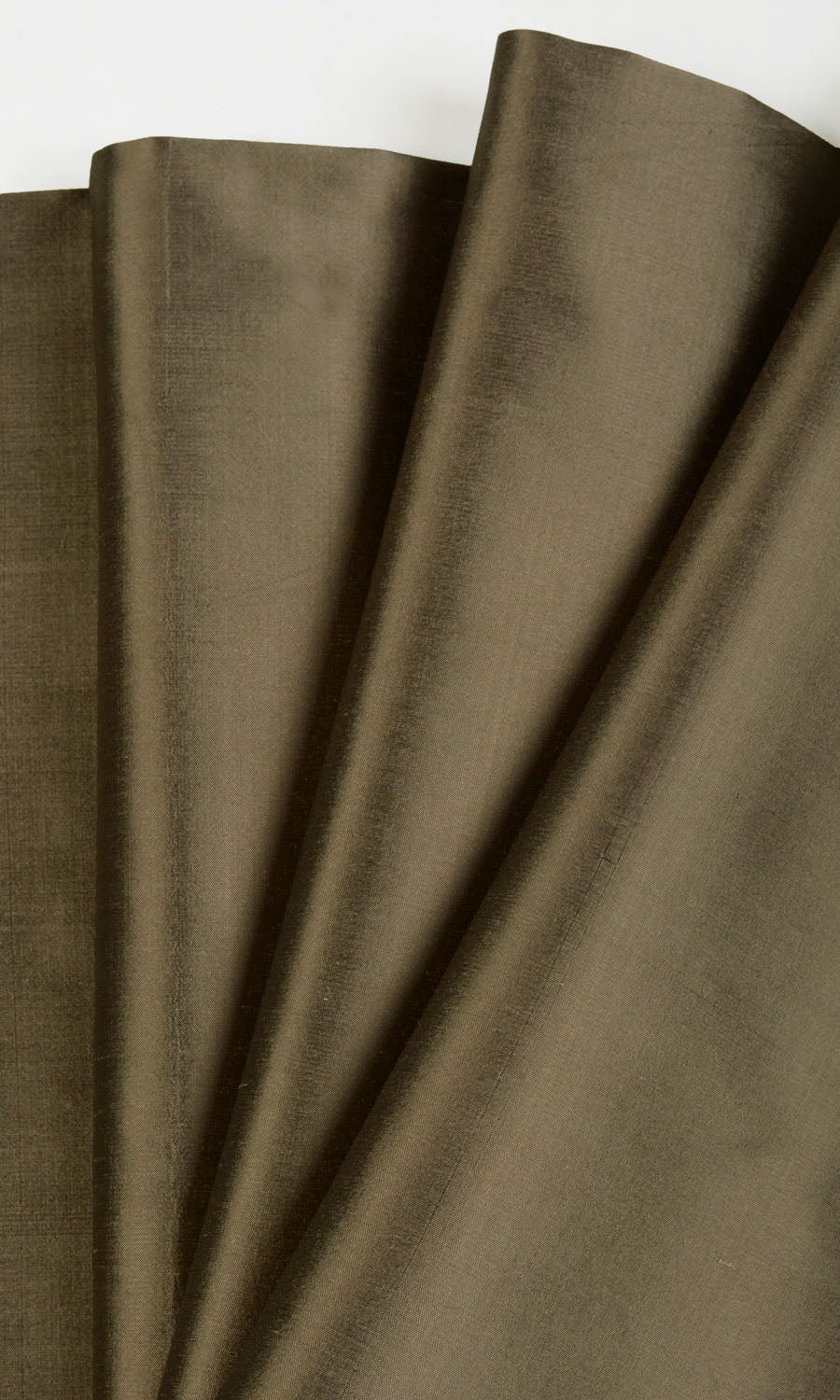 Shantung Silk Fabric Material By the Metre (Cedar Brown)