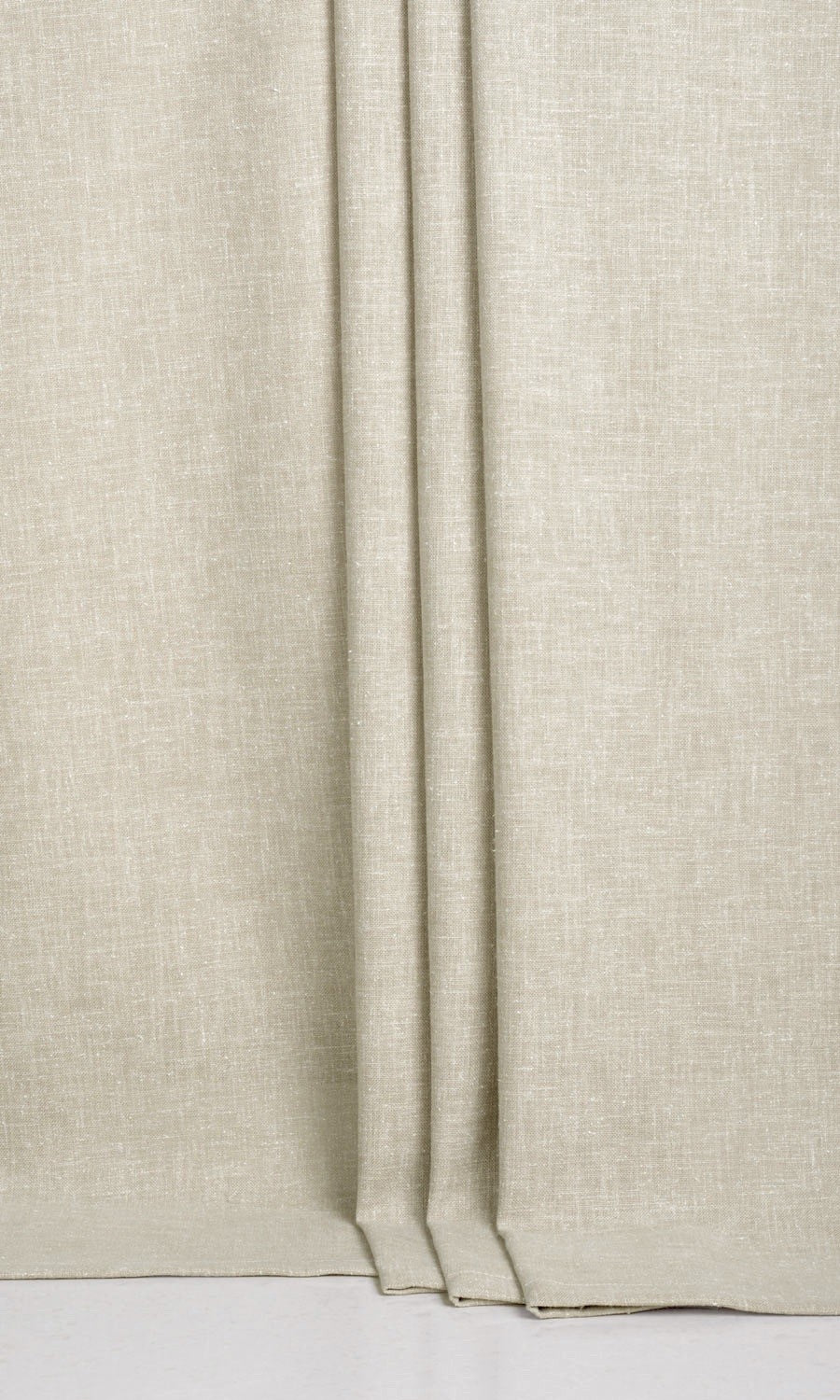 Poly-Cotton Blend Flat, Plain, Fake, Faux, European Relaxed Roman Blinds (Warm Beige)
