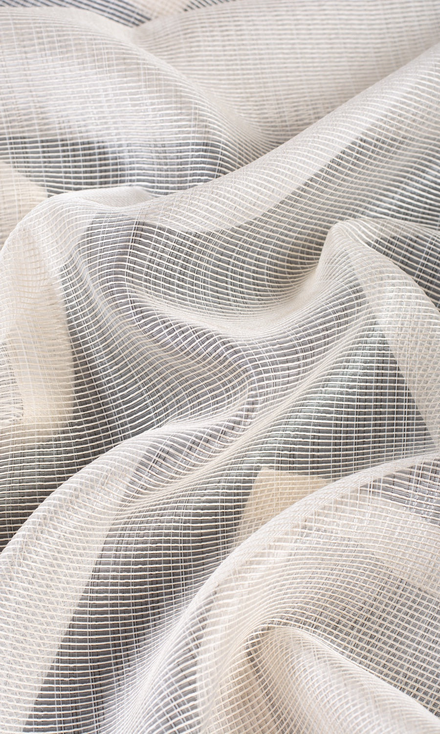Textured Sheer Roman Blinds & Window Shades (Ivory/ Pale Beige)