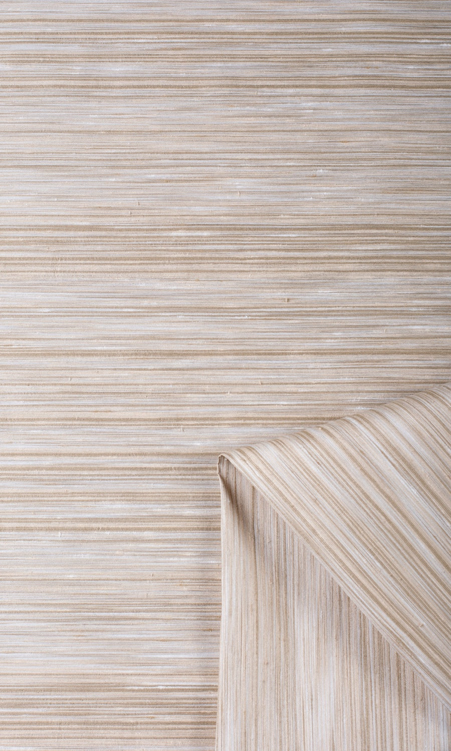 Faux Silk Home Textile Fabric Material Sample (Sand Beige)