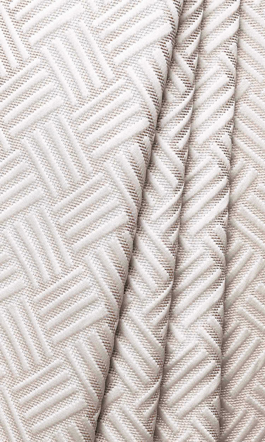 Silk Blend Home Décor Fabric By the Metre (Cappuccino White)