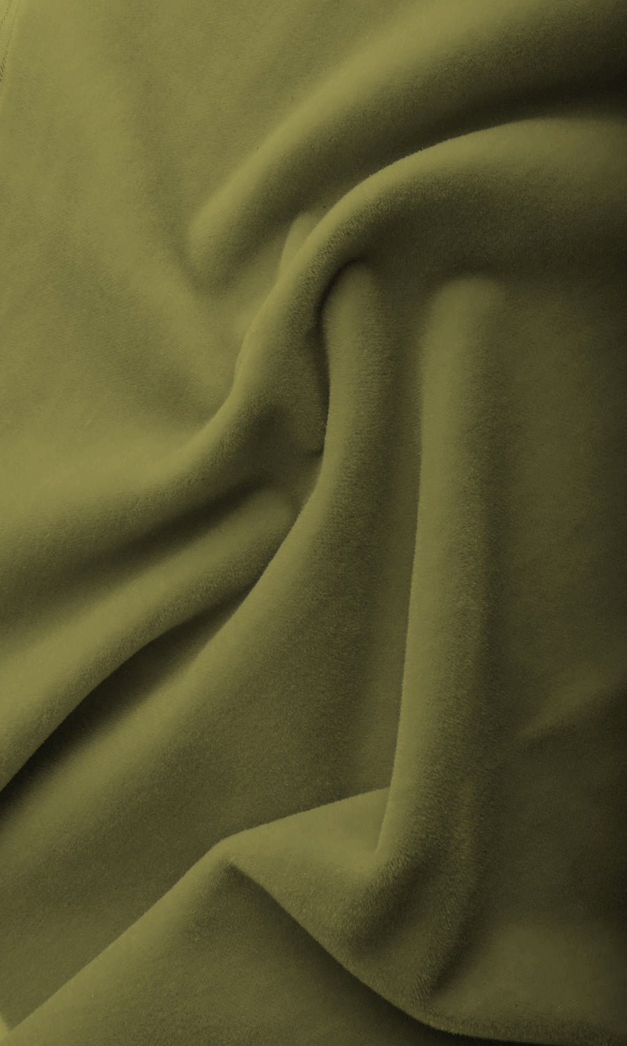 Velvet Home Textile Fabric Material Sample (Green)