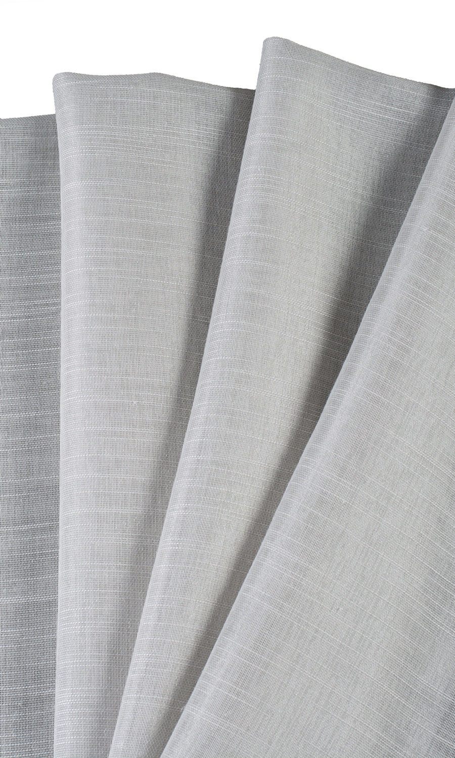 Plain Sheer Made-to-Measure Roman Blinds (Light Gray)