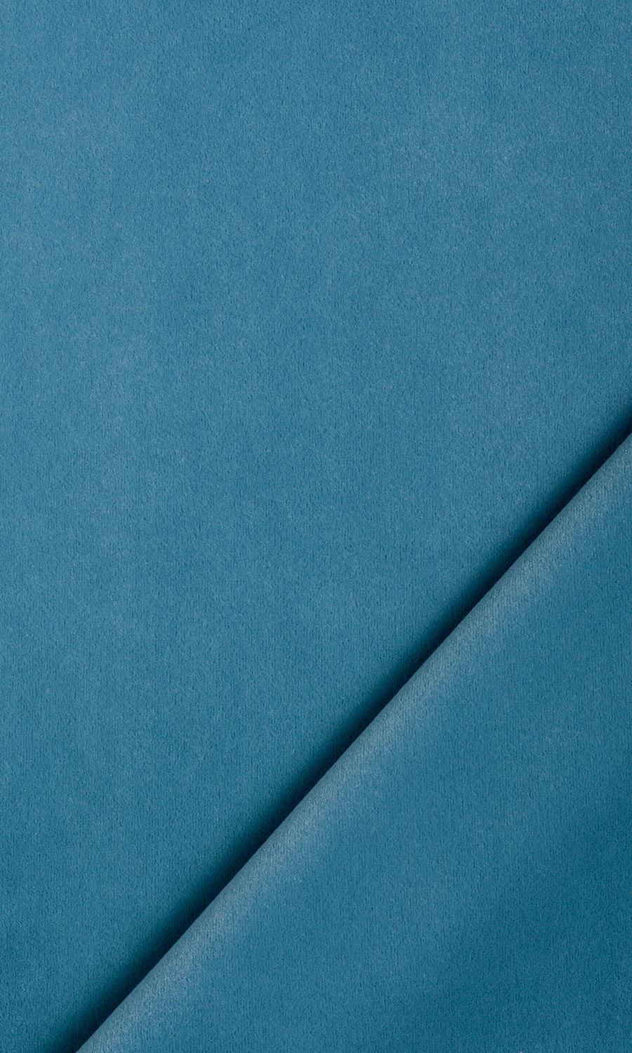 Velvet Flat, Plain, Fake, Faux, European Relaxed Roman Blinds (Teal Blue)