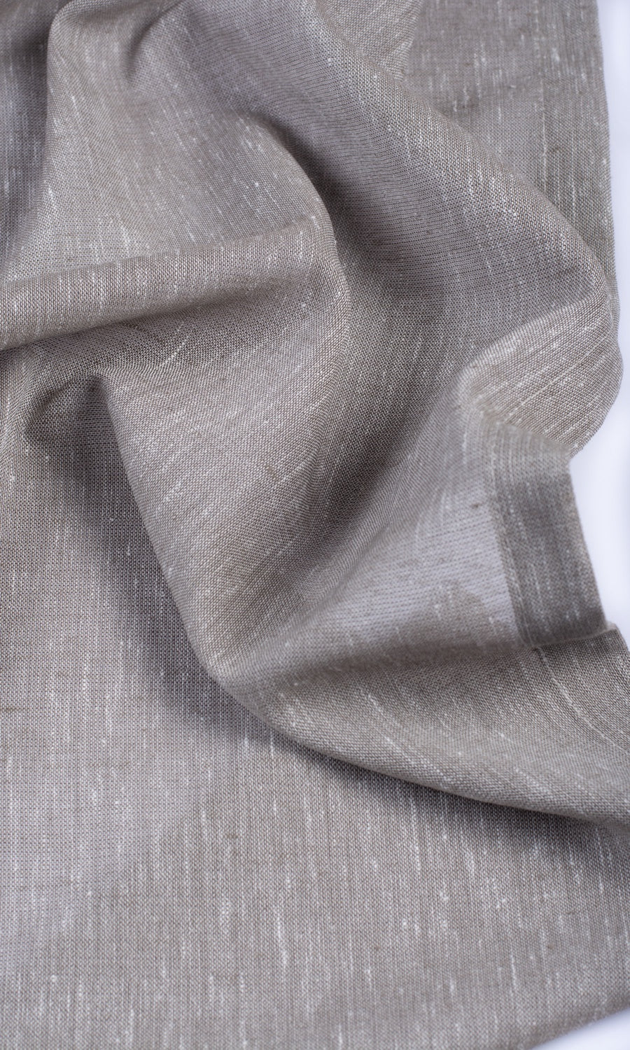 Plain Sheer Home Textile Fabric Material Sample (Warm Grey)