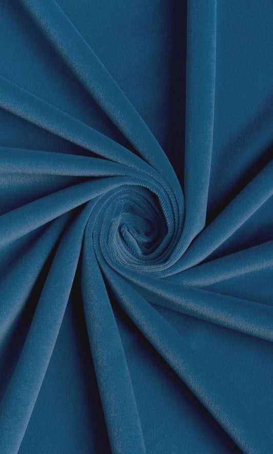 Velvet Home Décor Fabric Sample (French Blue)