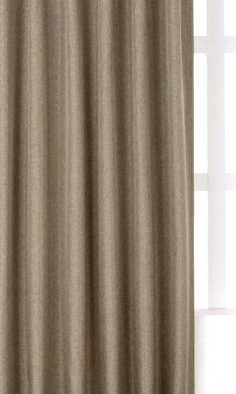 Blackout Window Treatments Fabric By the Metre (Brown/ Warm Grey)