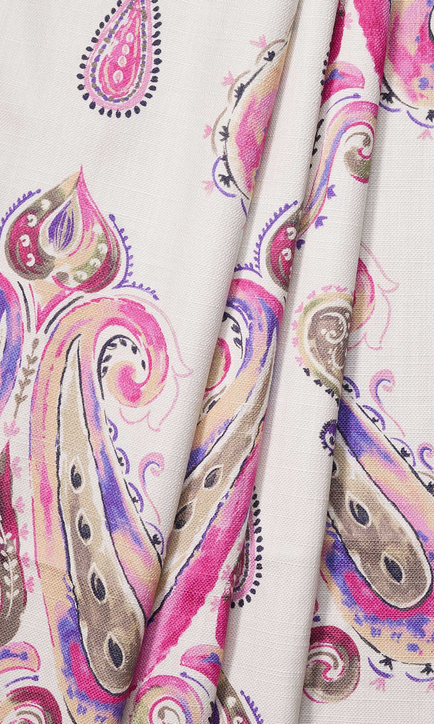 Paisley Print Home Décor Fabric Sample (Pink/ Purple)