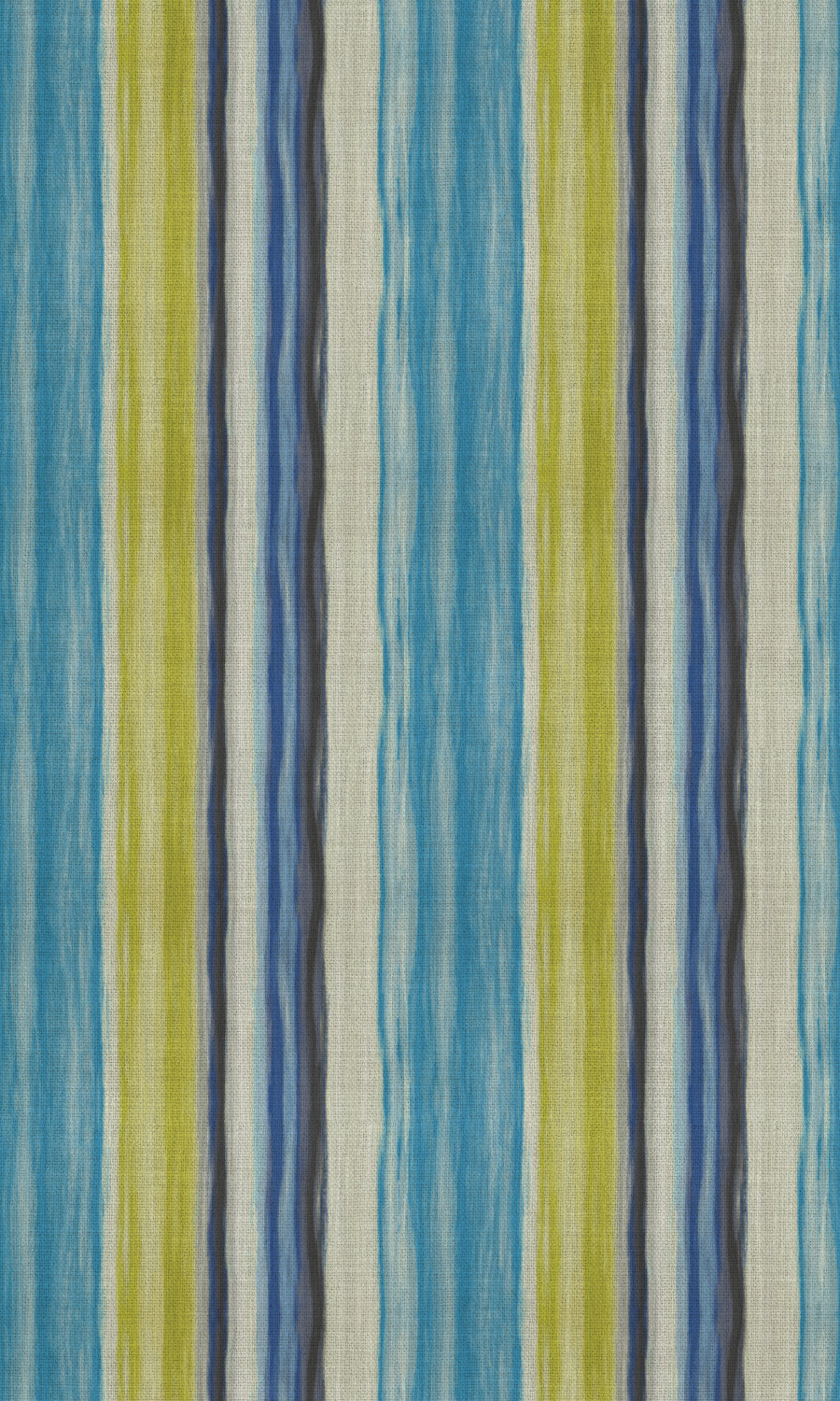 Striped Fabric Material By the Metre (Sky Blue/ Cobalt/ Green)