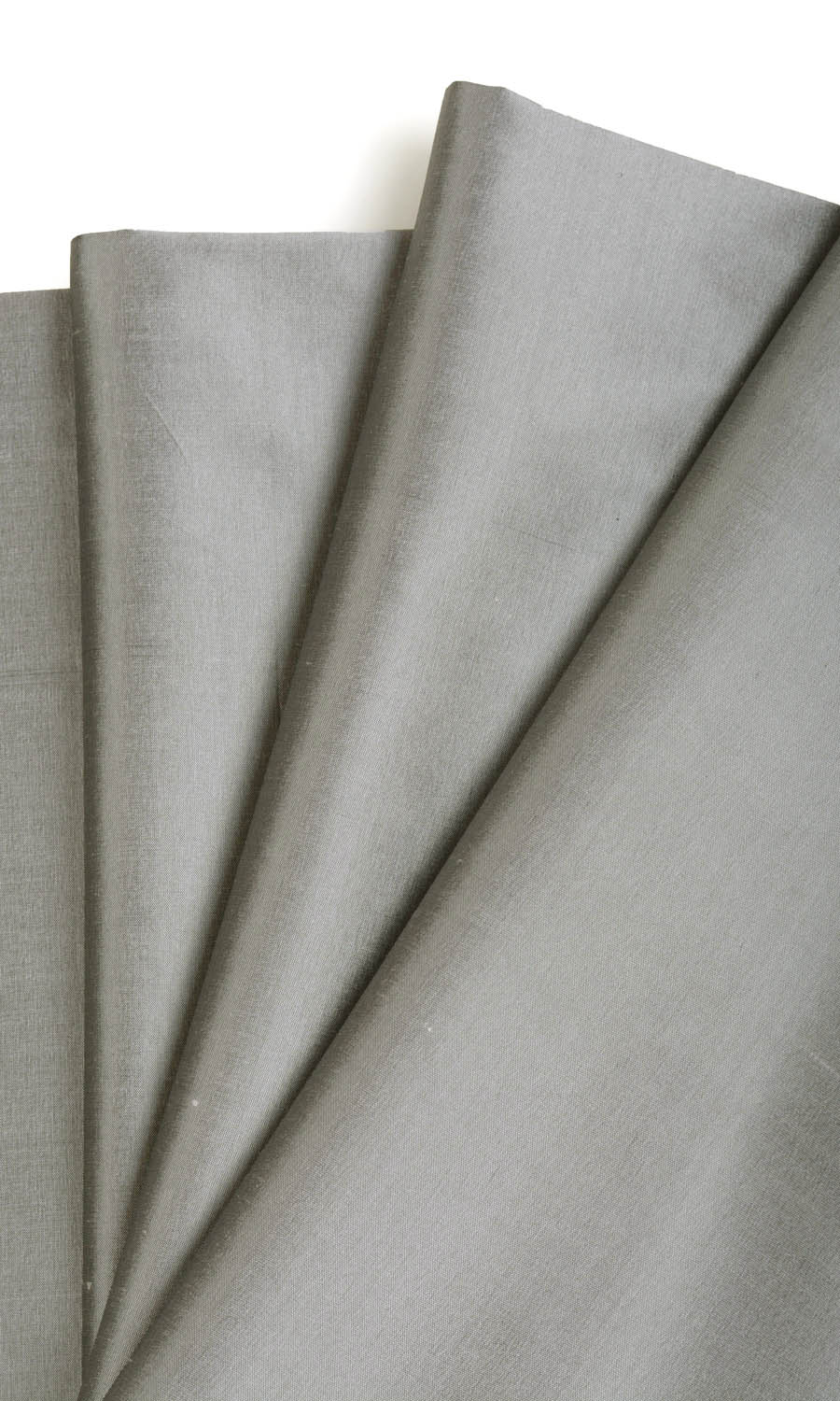 Shantung Silk Flat, Plain, Fake, Faux, European Relaxed Roman Blinds (Steel Grey)