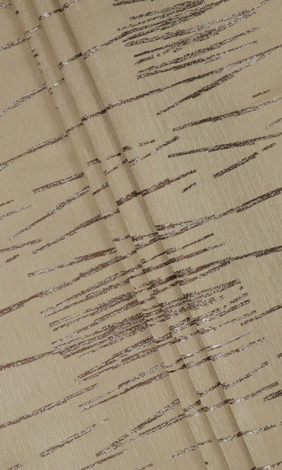 Abstract Patterned Window Treatments Fabric By the Metre (Mocha Coffee)