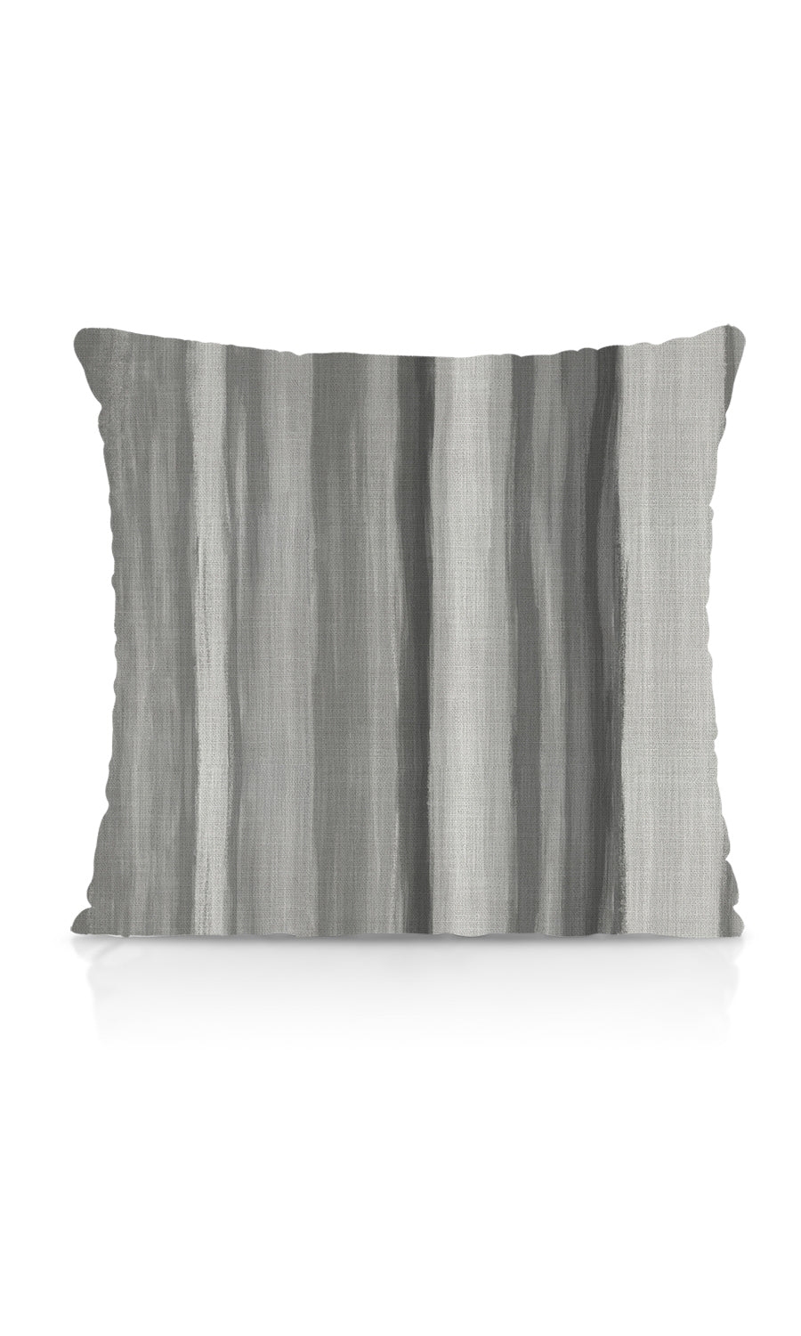 Watercolor Effect Striped Home Textile Fabric Material By the Metre (Grey)